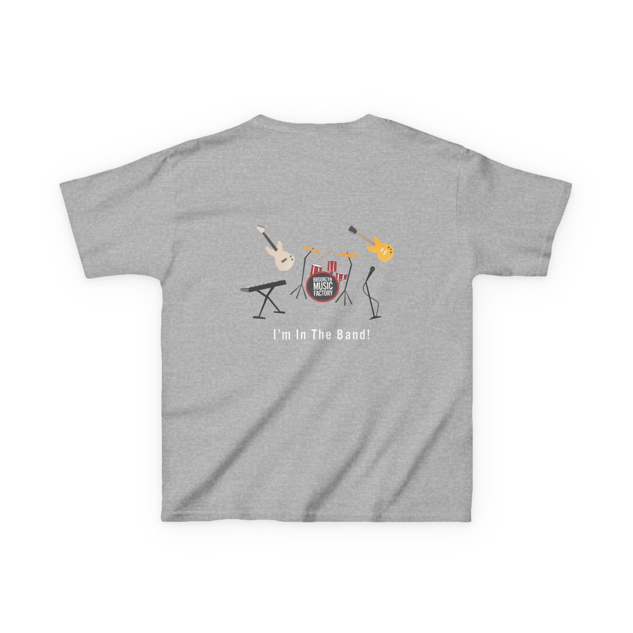 ONLINE ONLY Kids Tee — 'I'm In The Band' Cartoon Band Graphic Kids T-Shirt