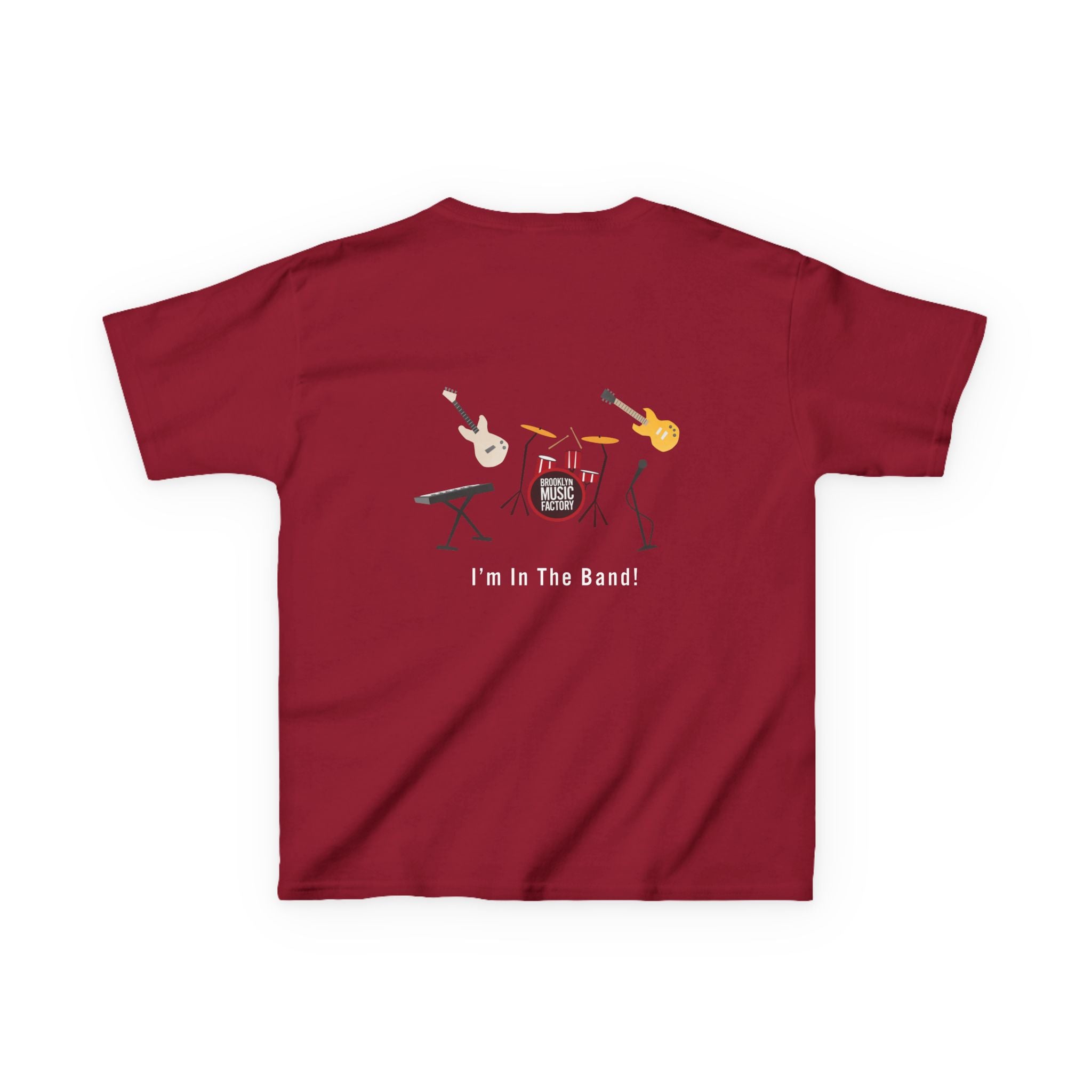 ONLINE ONLY Kids Tee — 'I'm In The Band' Cartoon Band Graphic Kids T-Shirt