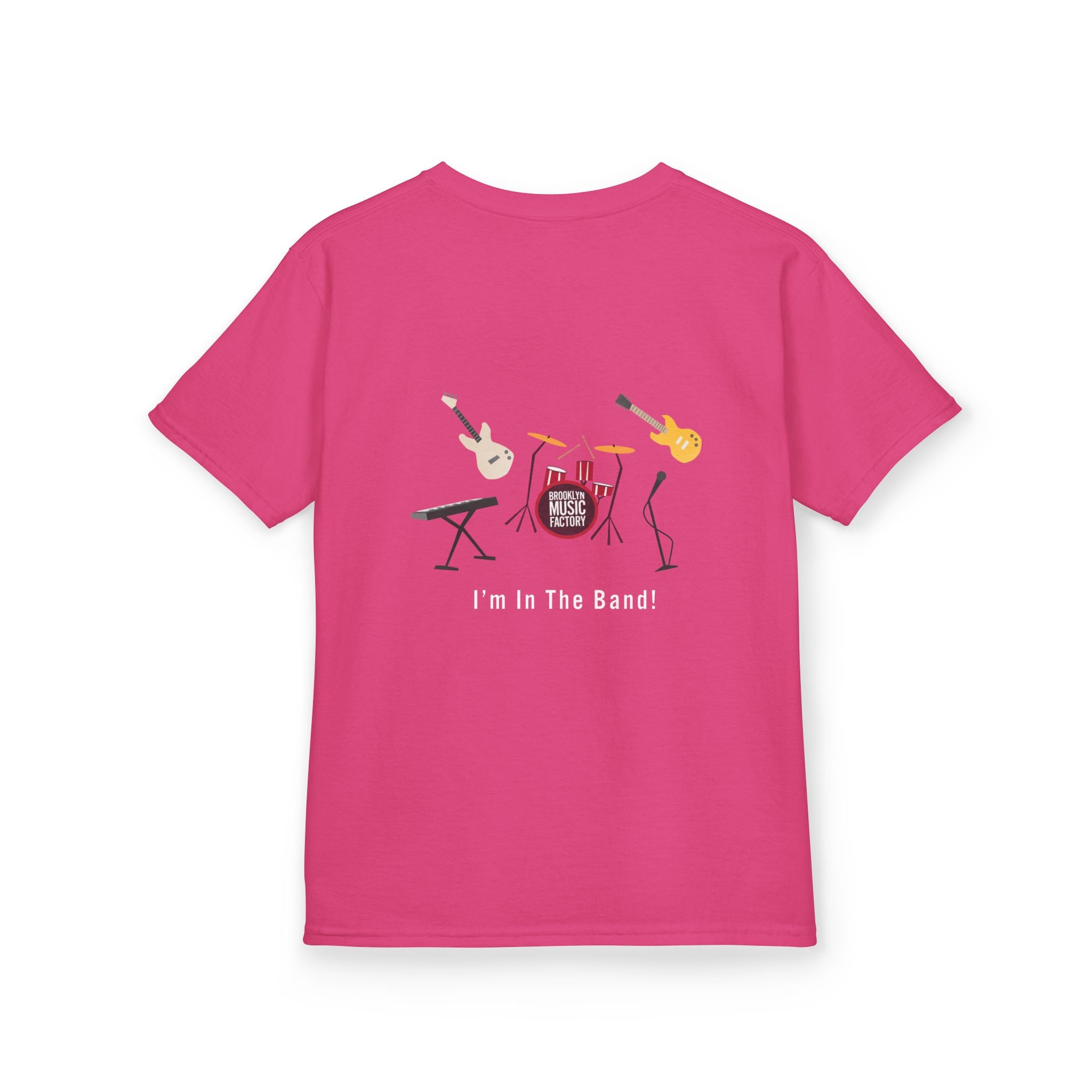 ONLINE ONLY Kids Tee — 'I'm In The Band' Cartoon Band Graphic Kids T-Shirt
