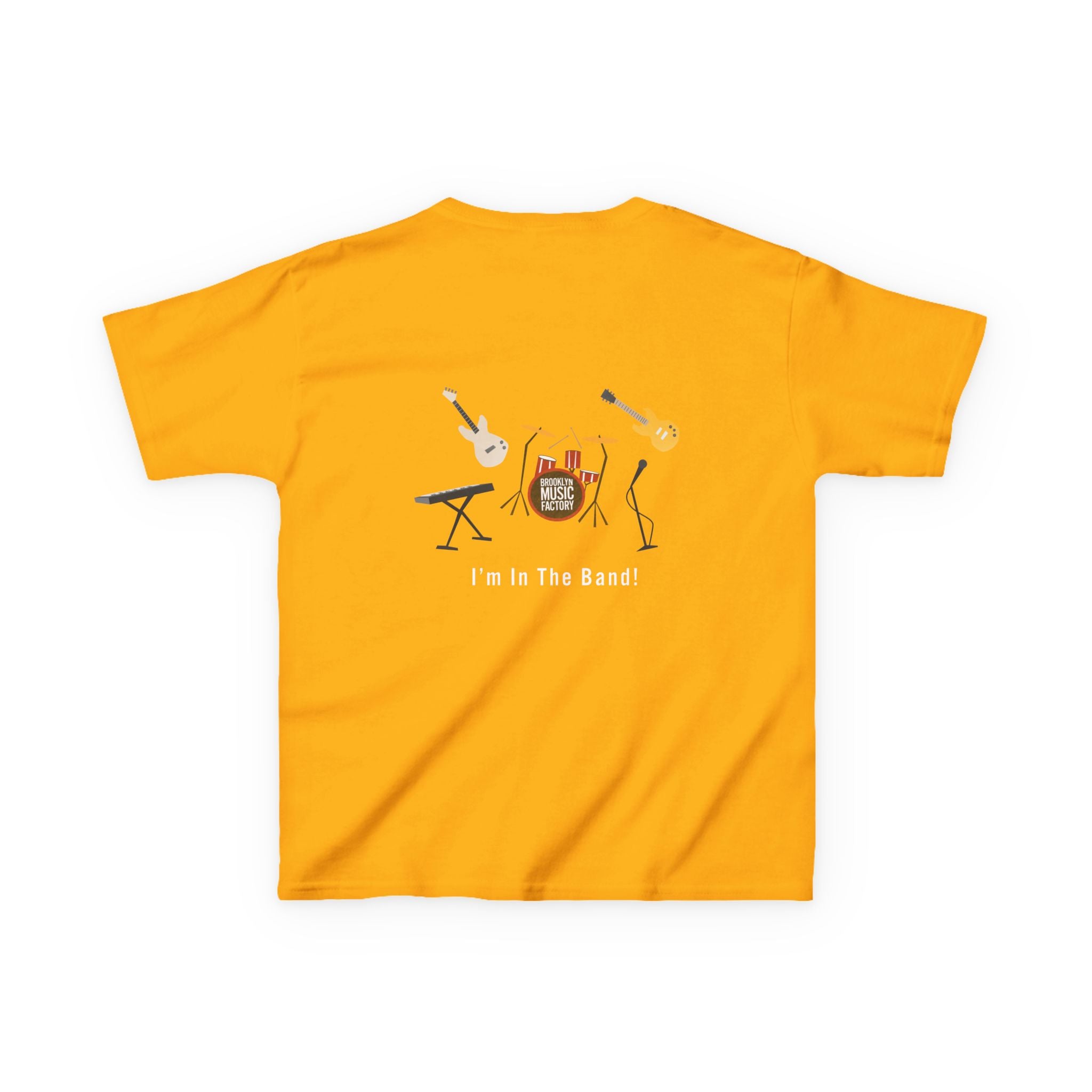 ONLINE ONLY Kids Tee — 'I'm In The Band' Cartoon Band Graphic Kids T-Shirt