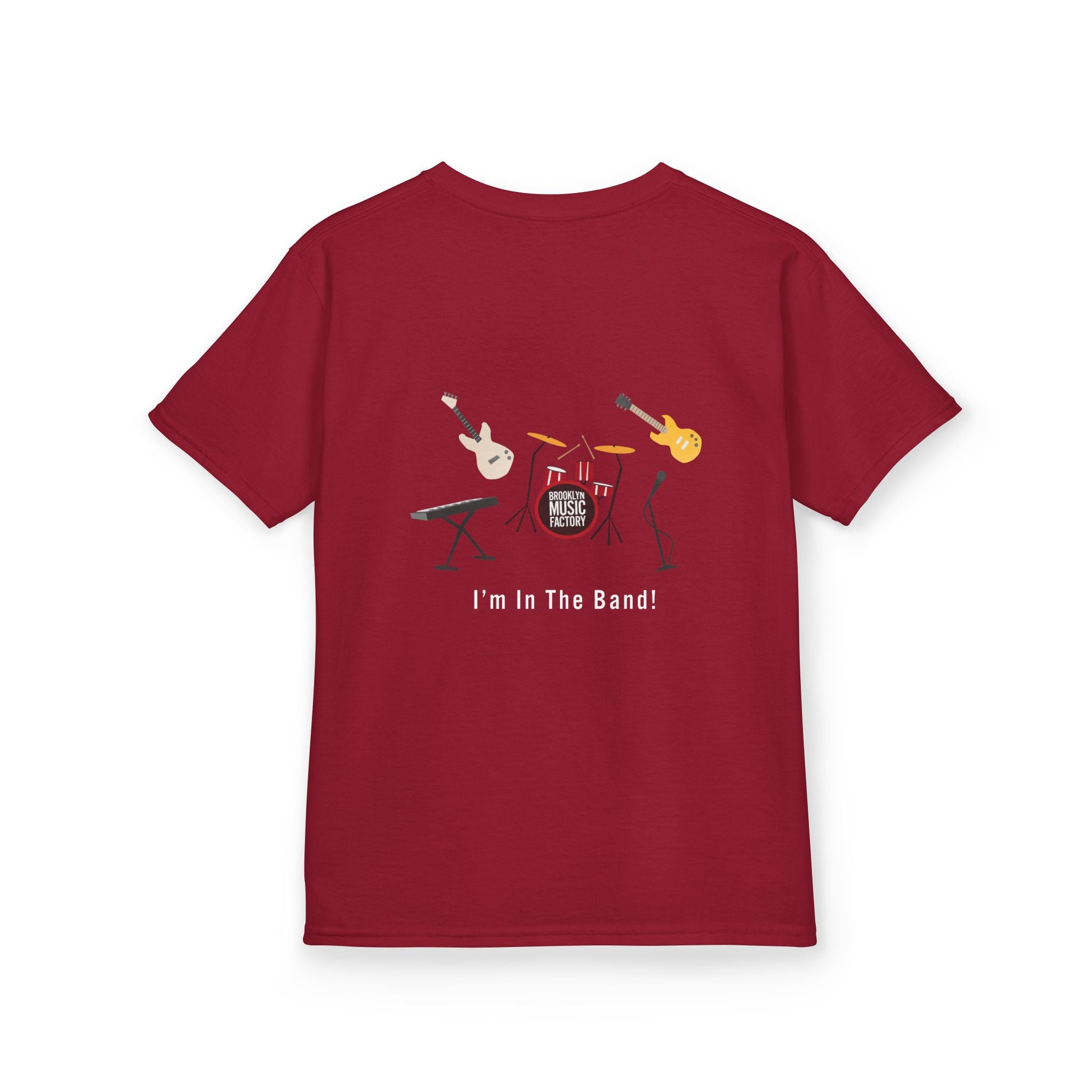 ONLINE ONLY Kids Tee — 'I'm In The Band' Cartoon Band Graphic Kids T-Shirt