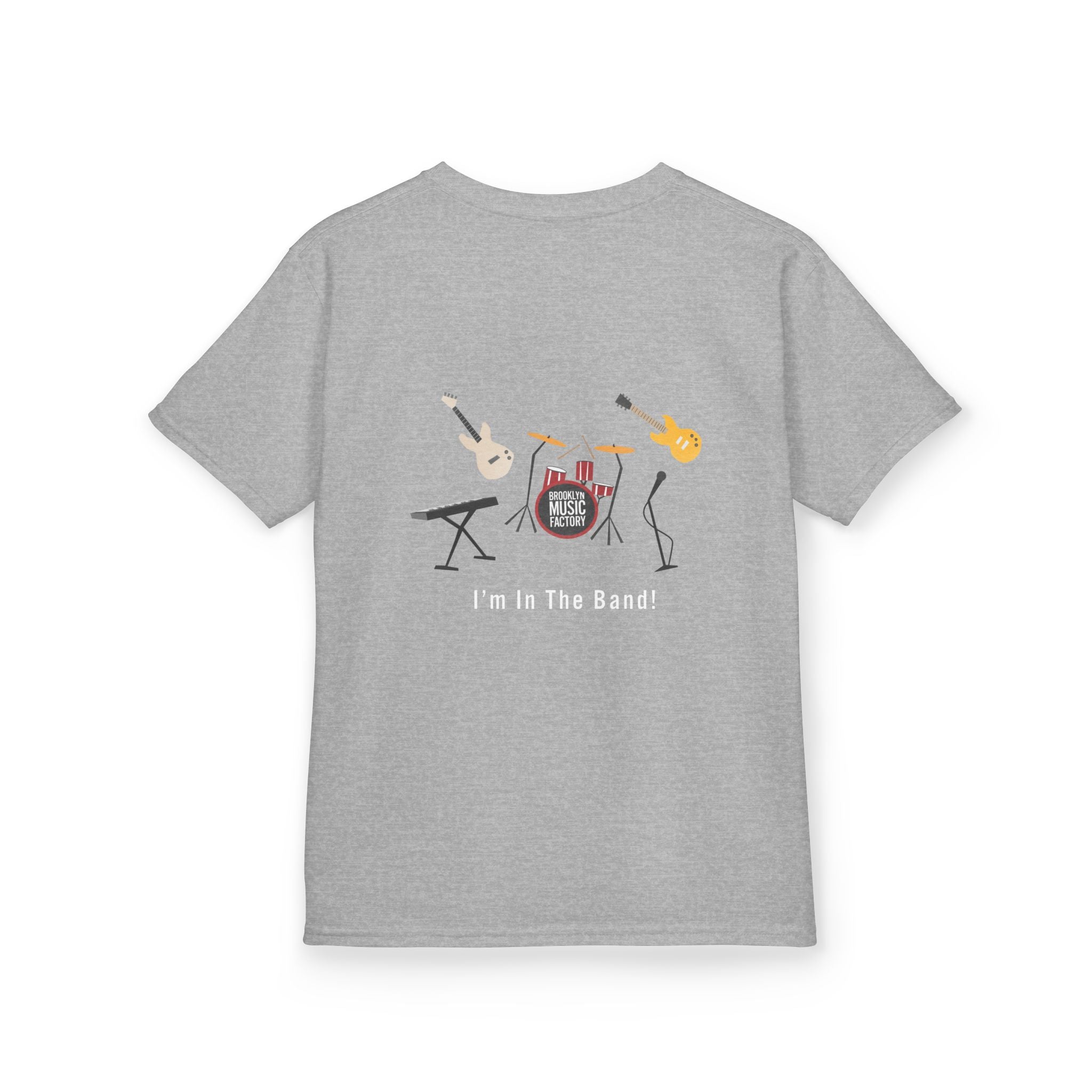 ONLINE ONLY Kids Tee — 'I'm In The Band' Cartoon Band Graphic Kids T-Shirt